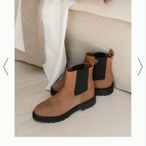 Jenni Kayne Brooklyn Lug Boot Walnut -worn once size  37